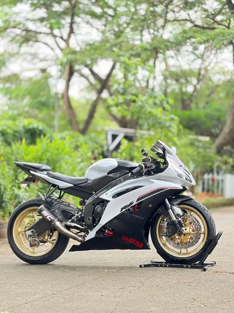 YAMAHA YZF R6 2014 PUTIH KM RENDAH PAJAK ON SIAP TOURING