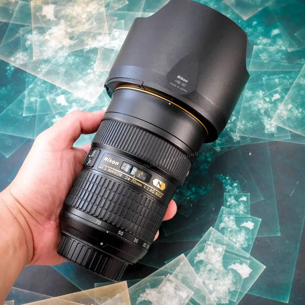 Nikon Nikkor AF-S 24-70mm F2.8 G ED Nano. Fullset Mulus Sekali