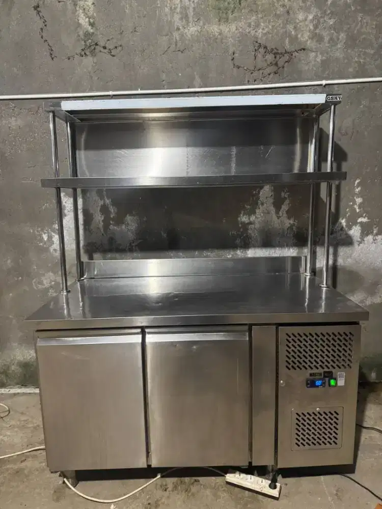 Undercounter chiller Mastercool plus Uppershelf, Mulus, mesin ori