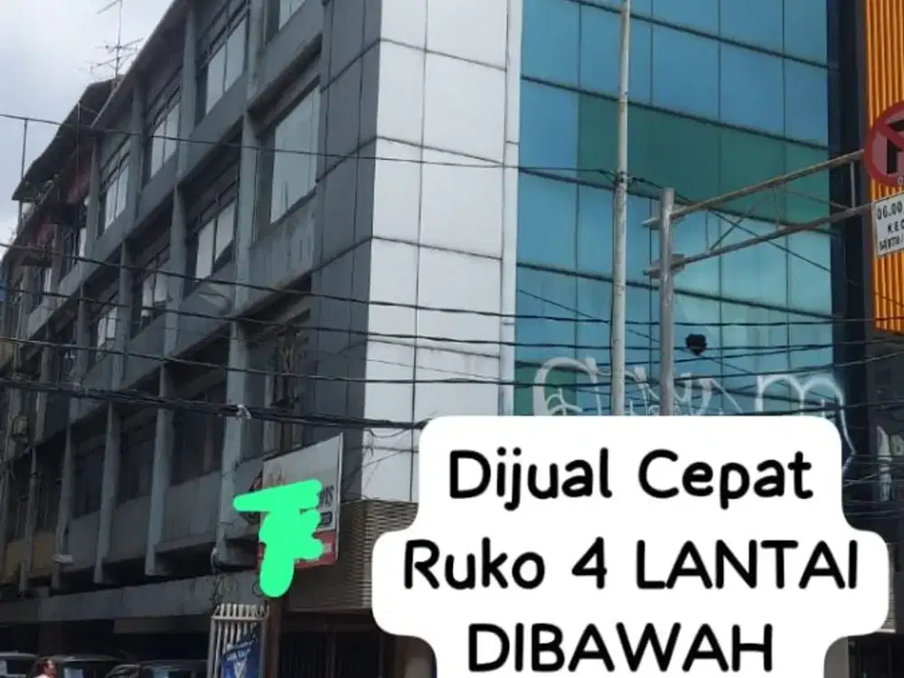 DIJUAL CEPAT RUKO 4 LANTAI MURAH DIBAWAH NJOP LOKASI DI HAYAM WURUK - JAKARTA PUSAT