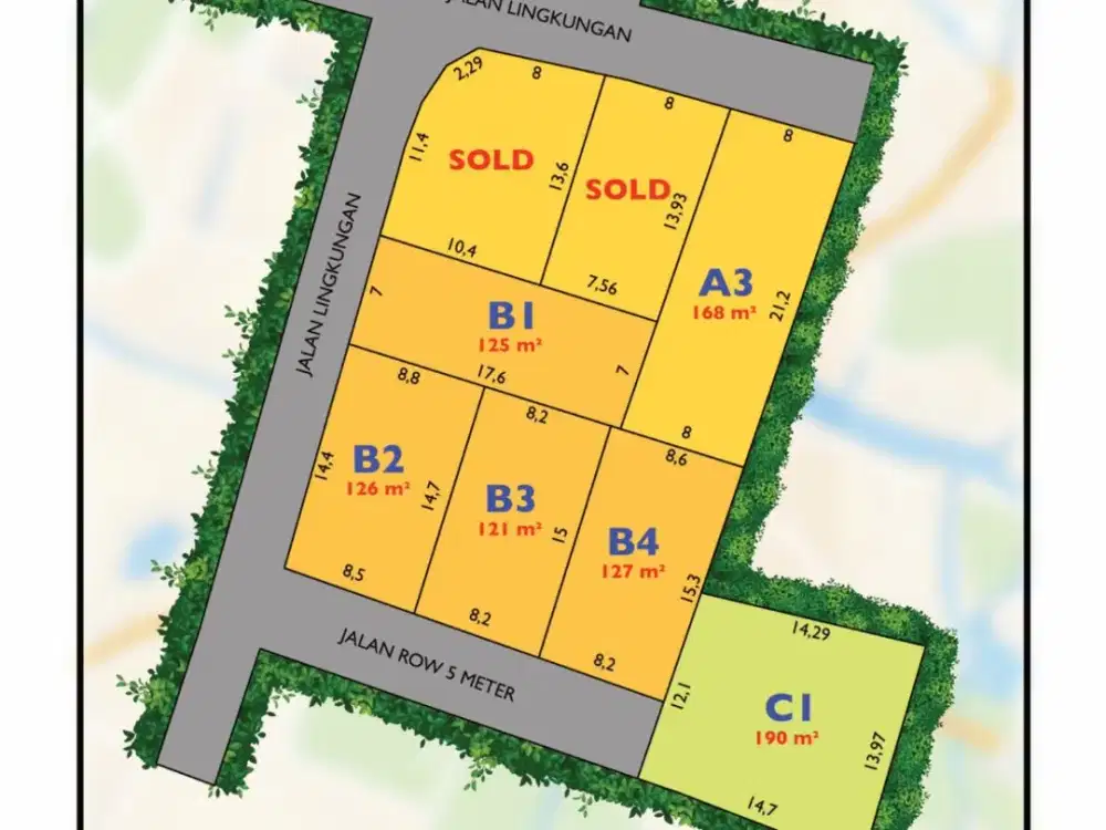 Tanah Jogja Dekat Pakuwon mall,Masih Asri Ditengah Kota