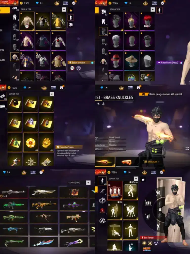 Jual akun Ff murah meriah yg minat langsung inbok