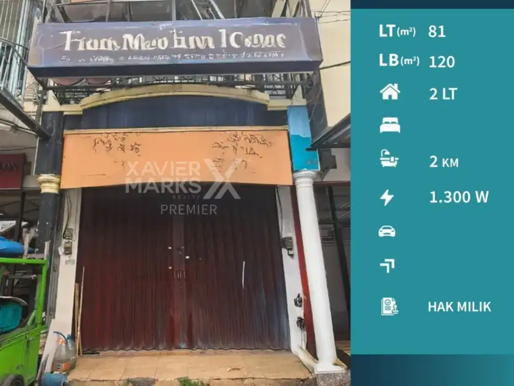 Disewakan/Dijual Ruko di Soekarno Hatta Malang Dekat Kampus UB