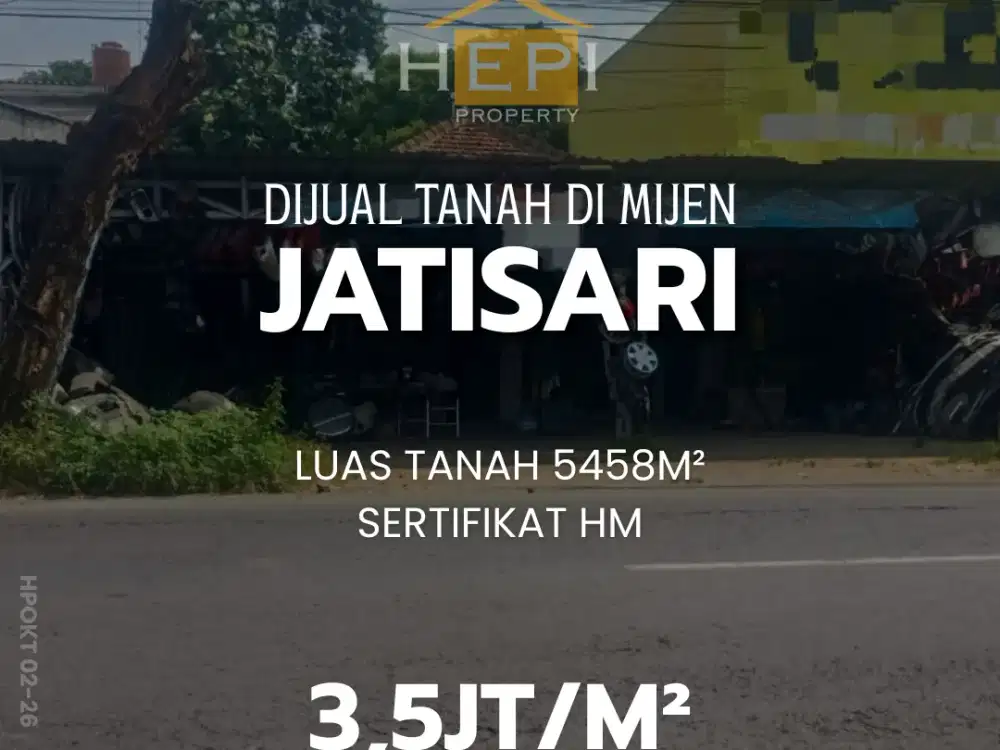 Dijual Tanah di Jatisari Mijen Semarang