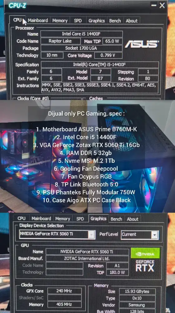 DIJUAL PC GAMING (ONLY)