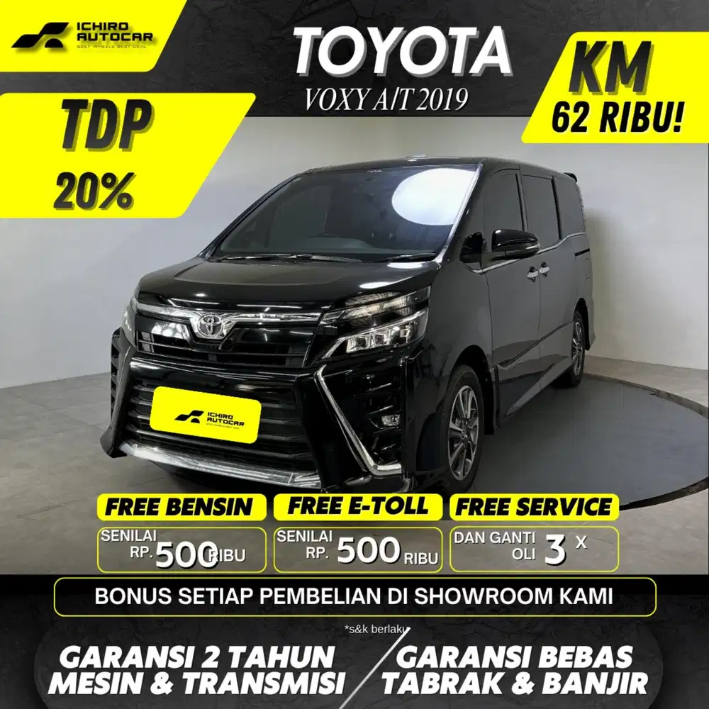 TOYOTA VOXY 2.0 BENSIN AT 2019 HITAM