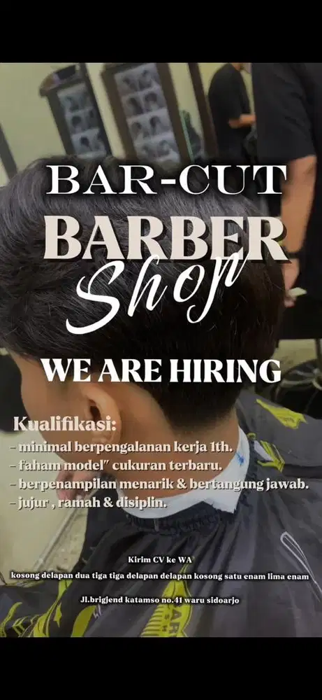 LOWONGAN KERJA BARBERSHOP