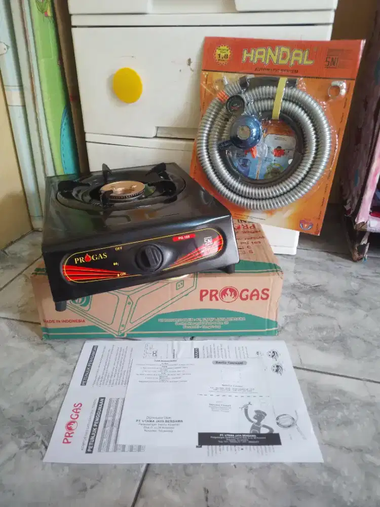 KOMPOR PROGAS 1 TUNGKU SATUSET SELANG REGULATOR