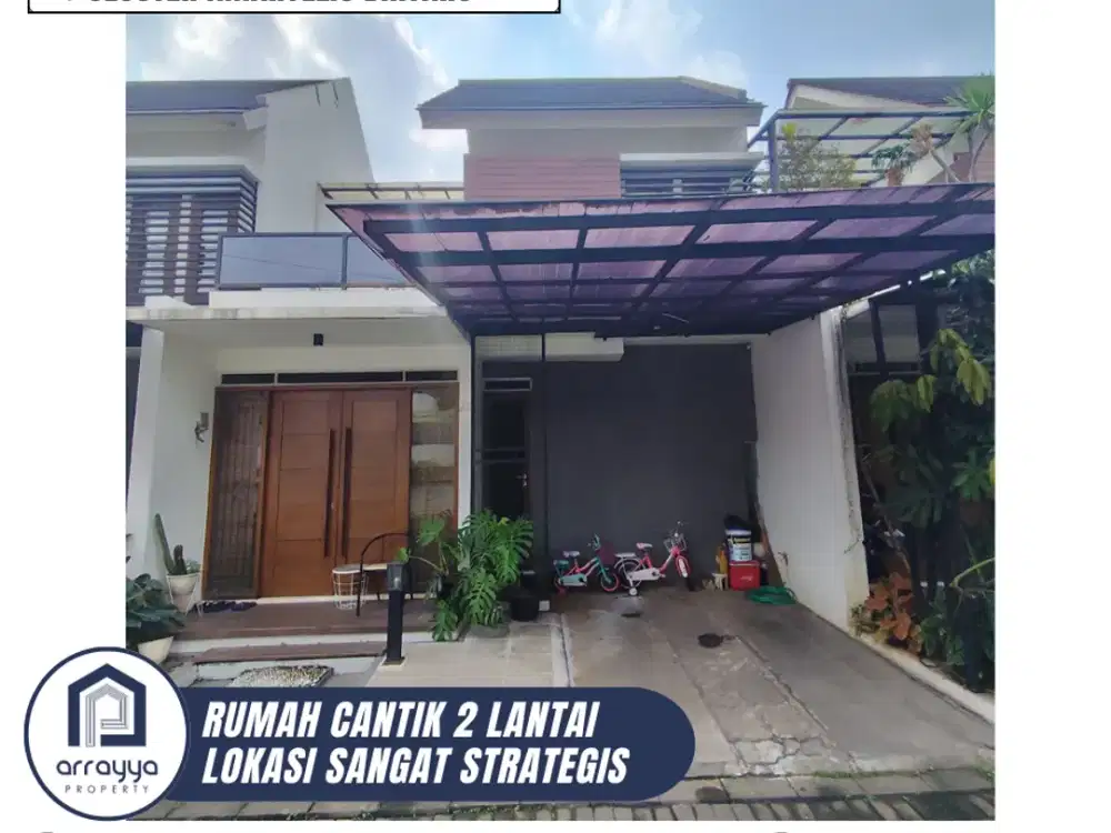DIJUAL RUMAH SIAP HUNI 2 LANTAI LOKASI SANGAT STRATEGIS DI BINTARO (DM56)