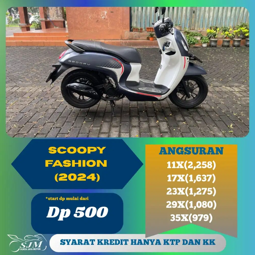 HONDA SCOOPY SPORTY 2024 CASH & KREDIT