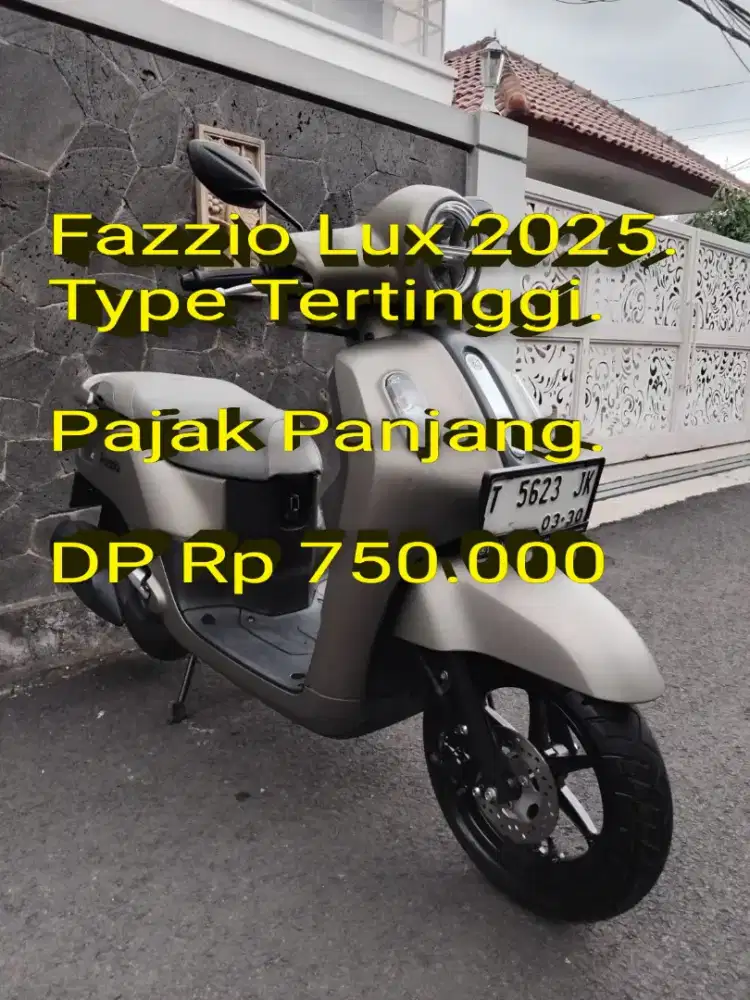 Fazzio Lux 2025. Type Tertinggi. Pajak Panjang. Like New. Bs Kredit/TT