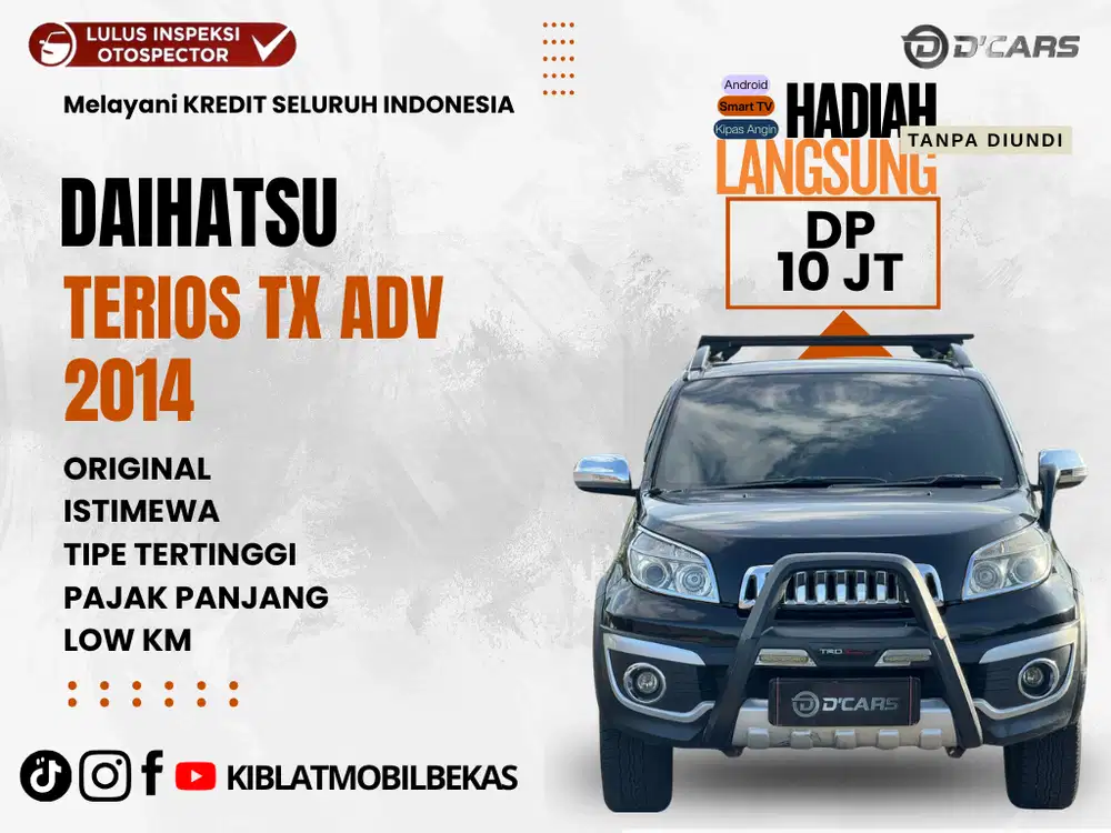 DAIHATSU TERIOS TX ADVENTURE MATIC 2014 TANGAN PERTAMA