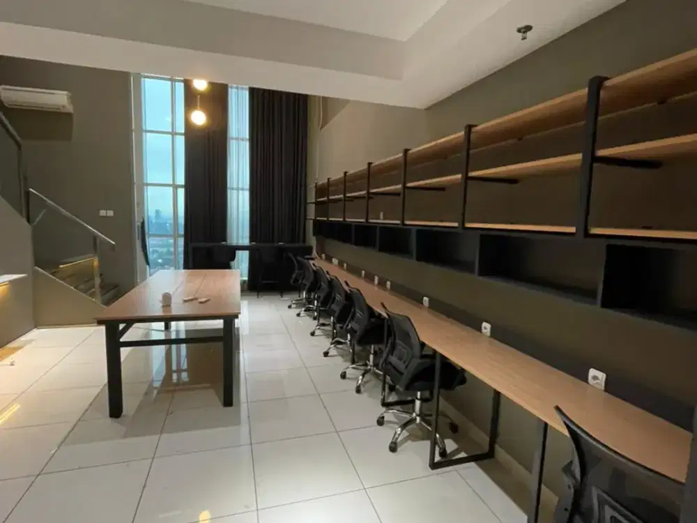 disewakan ruang kantor full furnish di area BSD Serpong