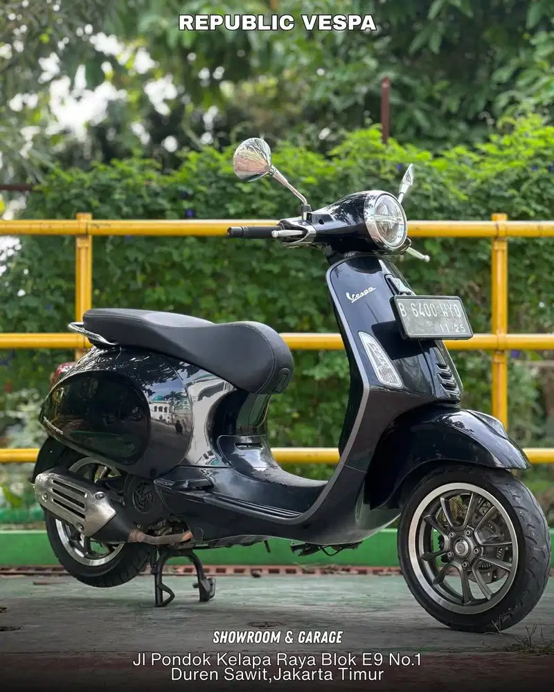TERMURAH Piaggio Vespa Primavera S ABS IGET LED 2020 warna Hitam.