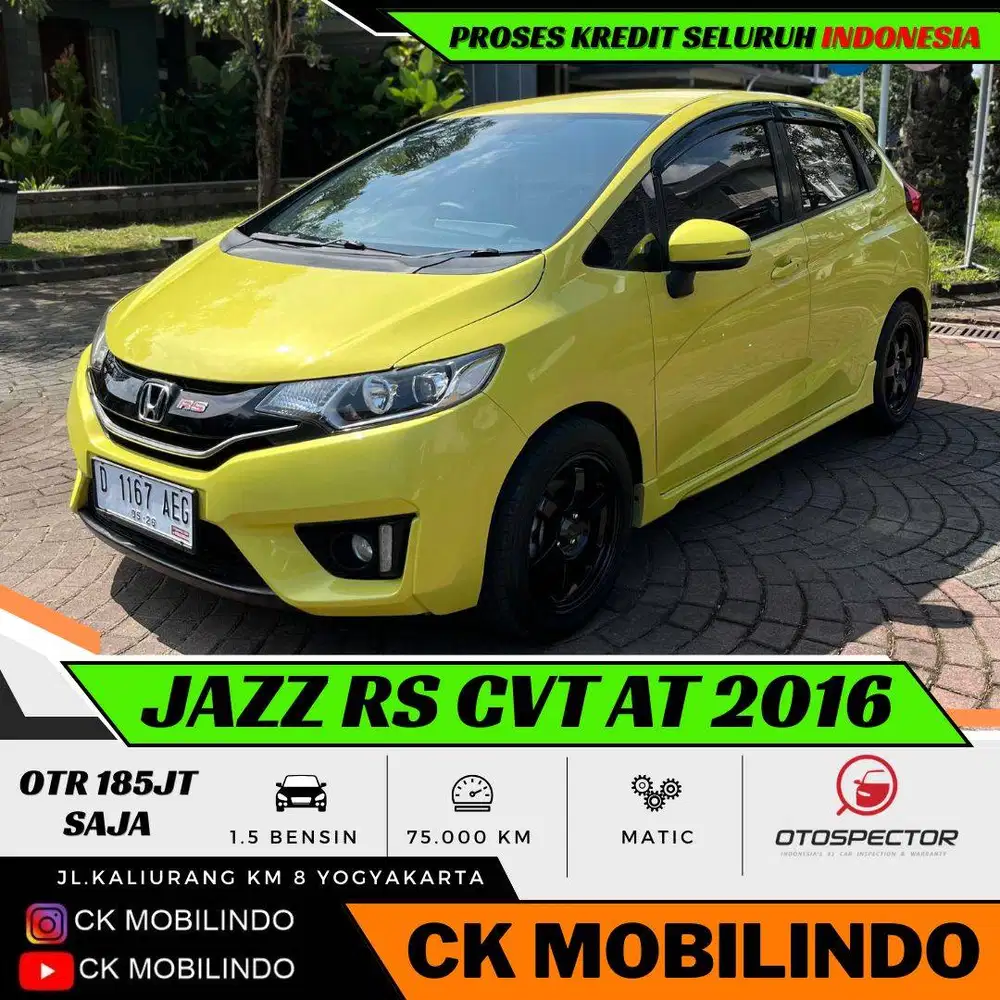 Honda All New Jazz RS CVT Matic 2016 LEMON Kredit Murah DP Minim