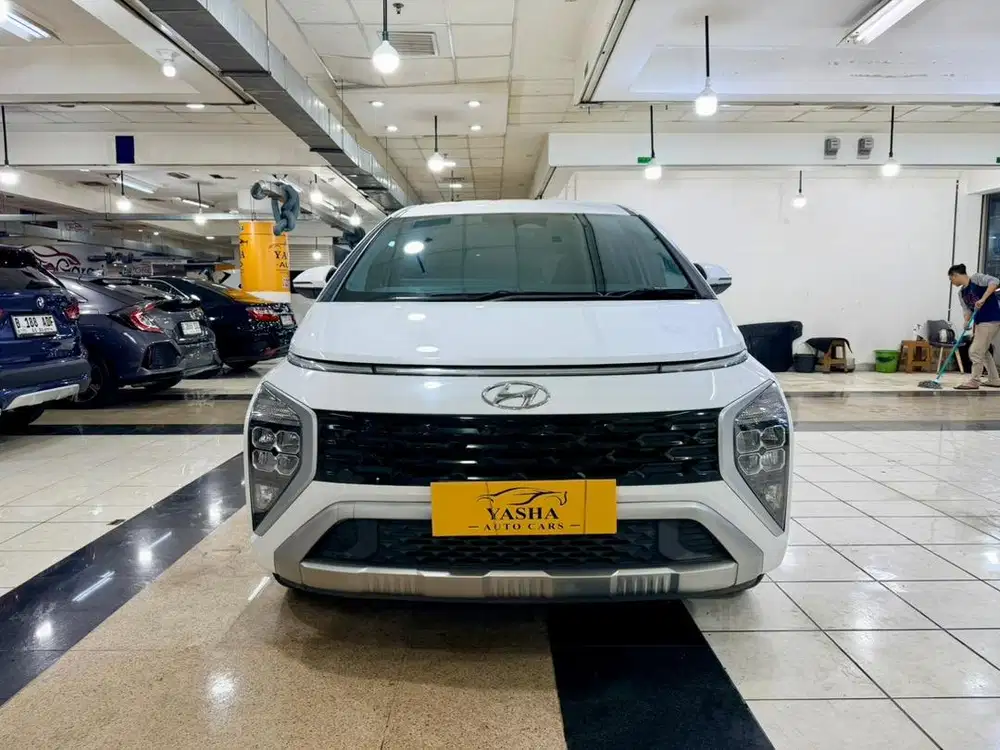 HYUNDAI STARGAZER PRIME 2022 KAPTEN SEAT PUTIH MOBIL SIAP MUDIK GRESS