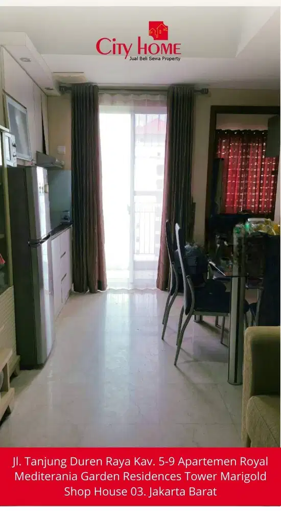 Sewa Apartemen Furnished di Royal Mediterania Garden Residences