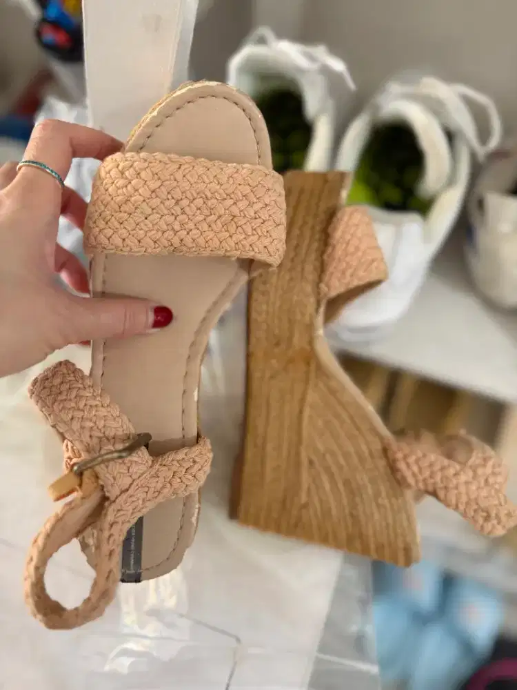 For Sale Sepatu Sandal Wedges PULL&BEAR Original Counter