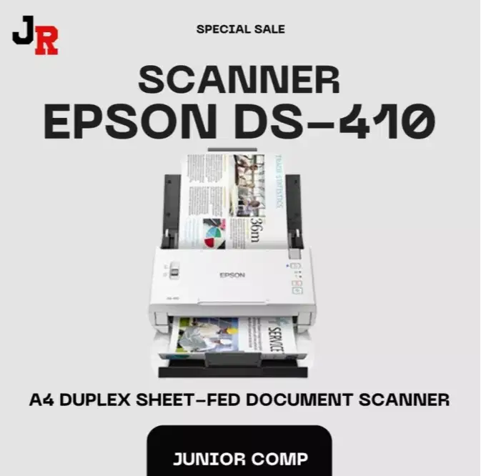 EPSON SCANNER DS-410/DS410/DS 410 SCAN GARANSI RESMI NEW