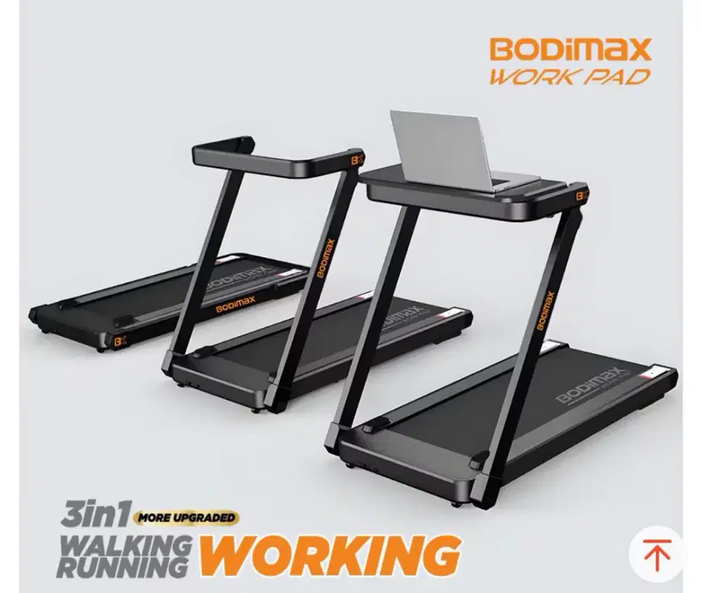 DIJUAL MURAH BODIMAX RUNNING PAD WORKPAD - FOLDING TREADMILL