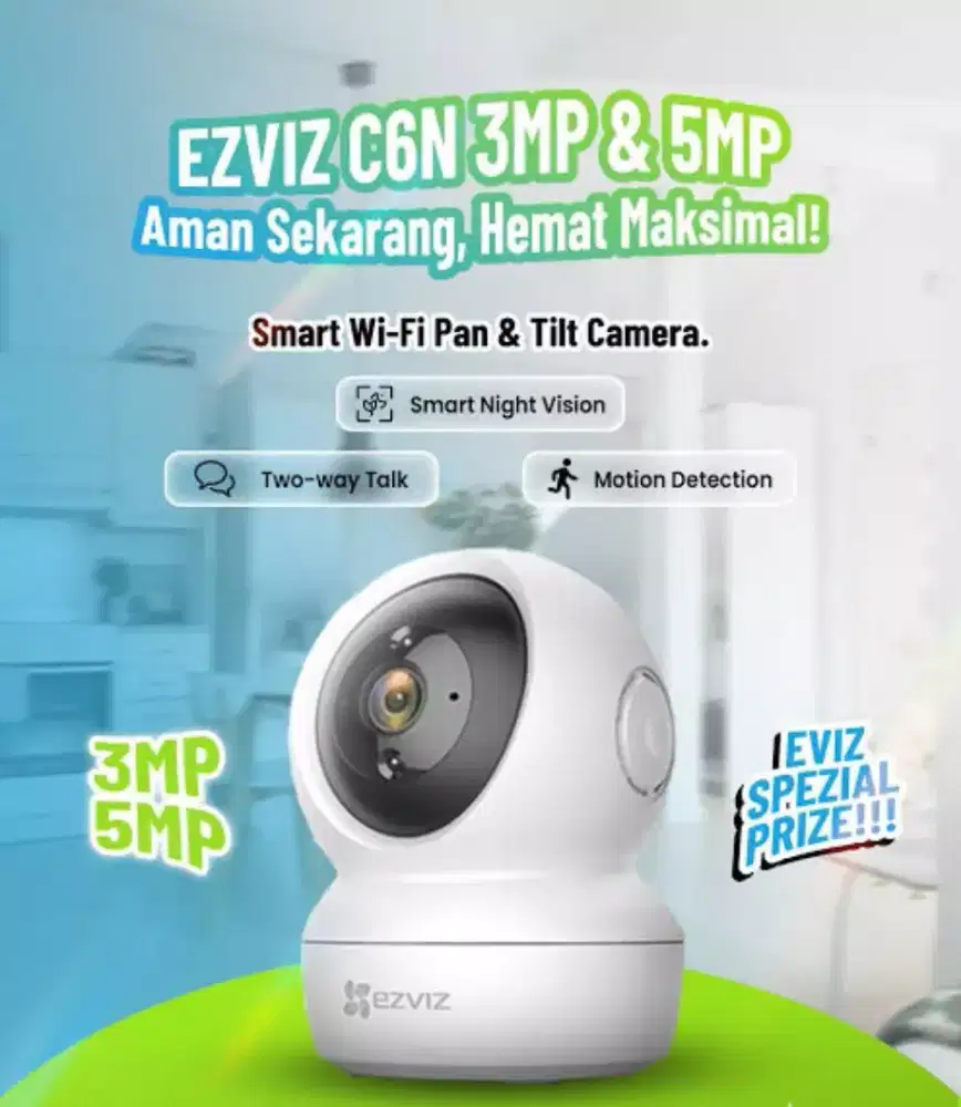 smart cctv ezviz wifi kamera 5mp