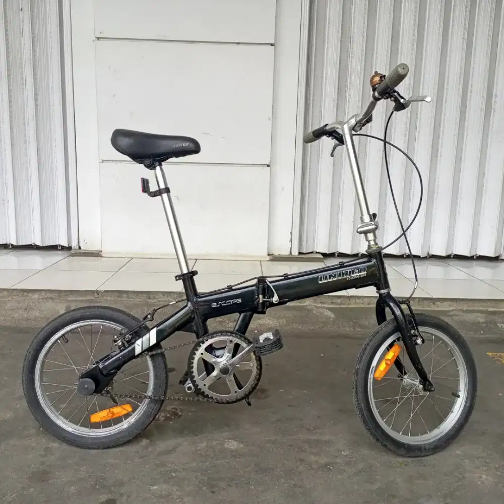 Sepeda Lipat United Escape Alloy 16 Single Speed Ringan • Folding Bike