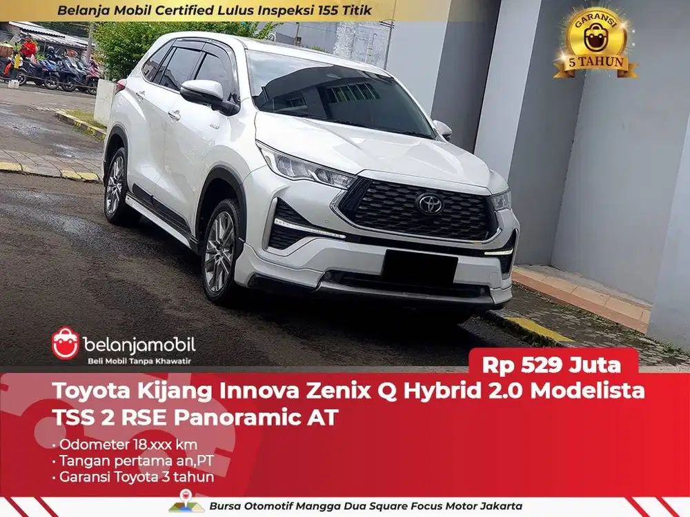 [KM 18 RB] Toyota Innova Zenix Q Hybrid 2.0 Modelista TSS 2025 2026