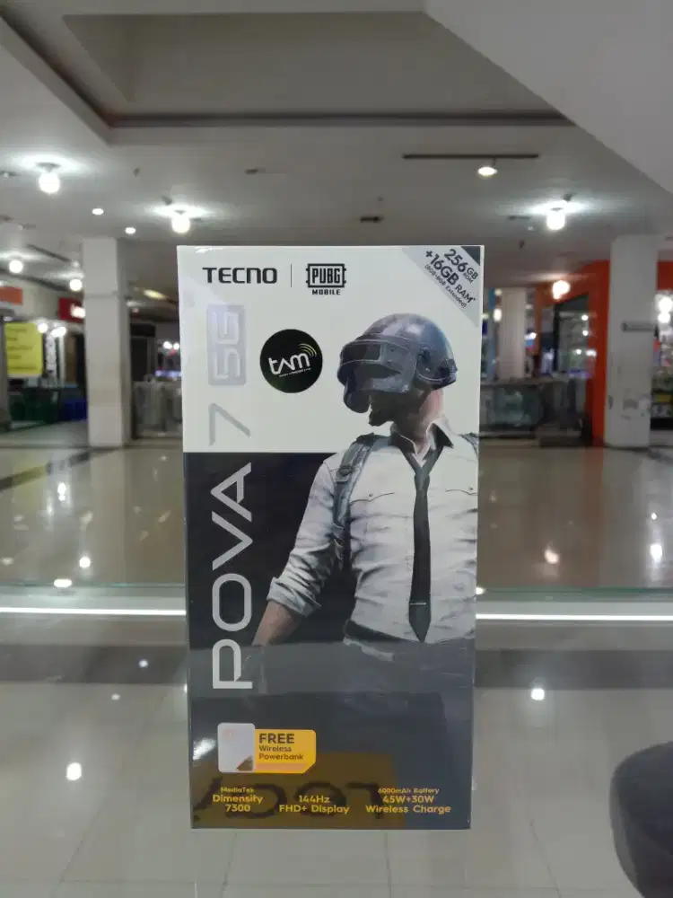 Ready Tecno Pova 7 5G 8/256 Black, Garansi Resmi 13 bulan