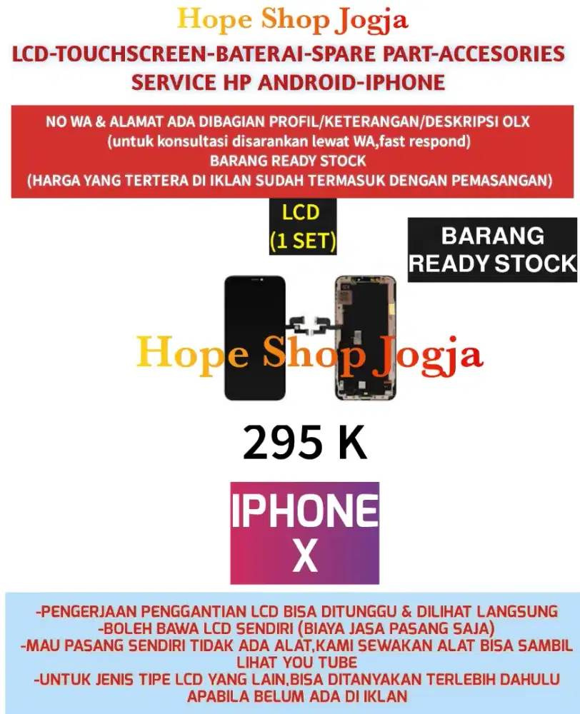 Touchscreen-Baterai-Lcd Iphone X