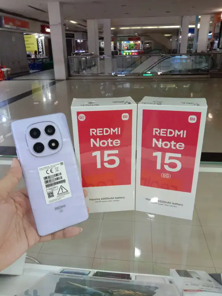 Redmi Note 15 5G 8/256 Black. Garansi Resmi 15 Bulan