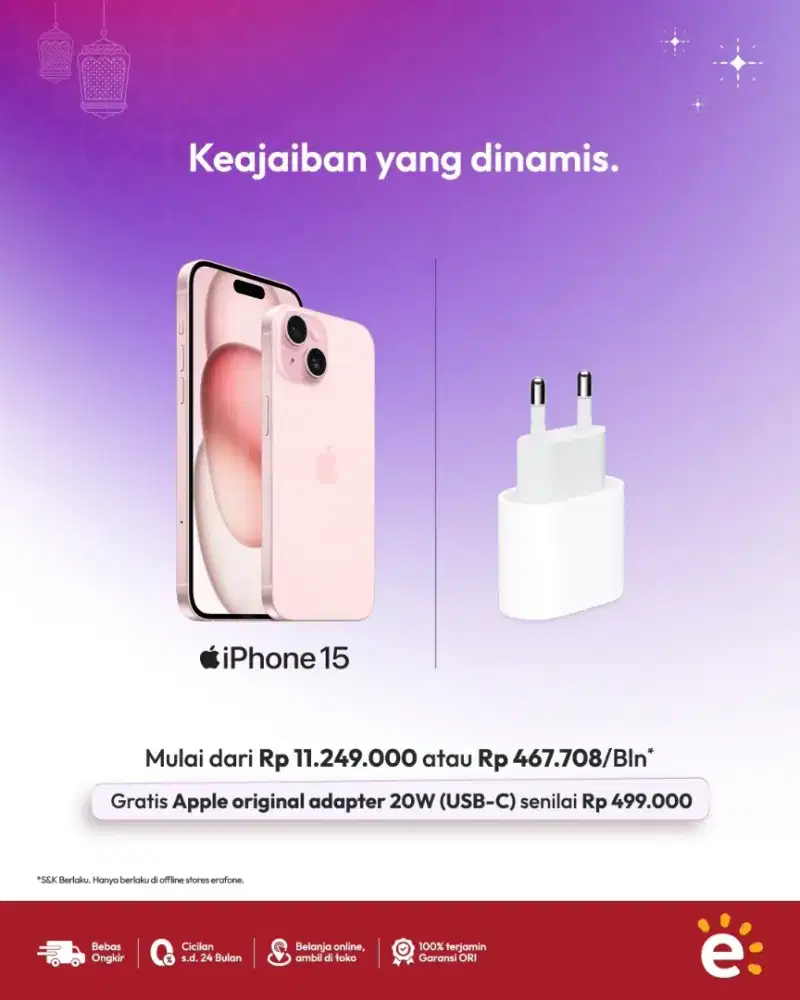 Iphone 15 Promo Free Adaptor