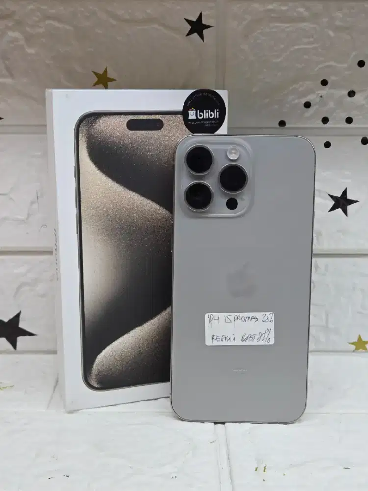 Iphone 15 pro max 256gb second resmi