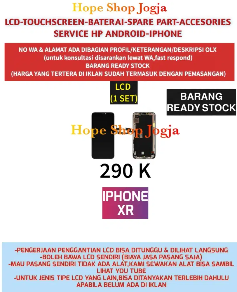 Baterai & LCD Iphone XR