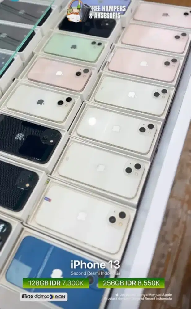 iPhone 13 second iBox hanya 7.300K dikredit tanpa DP