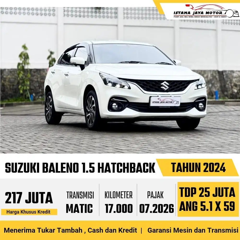 KM 17RB Suzuki Baleno Hatchback 1.5 AT 2024 Putih