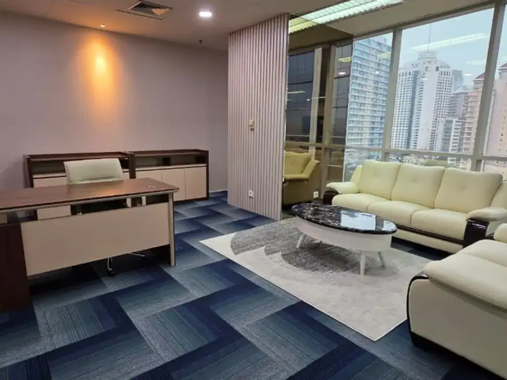 disewakan ruang kantor full furnish di area jakarta pusat