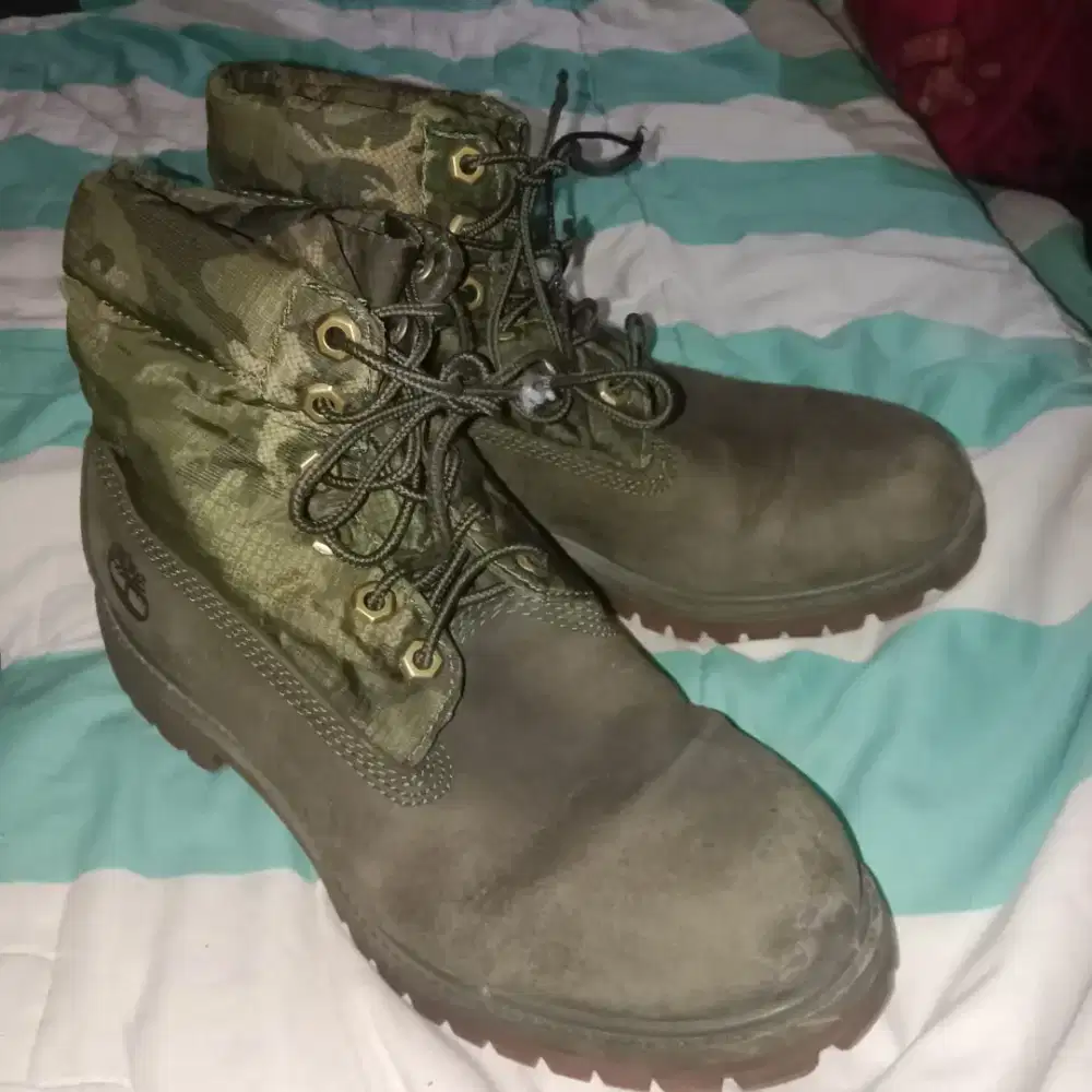 Sepatu Timberland army secondhand  (USA)