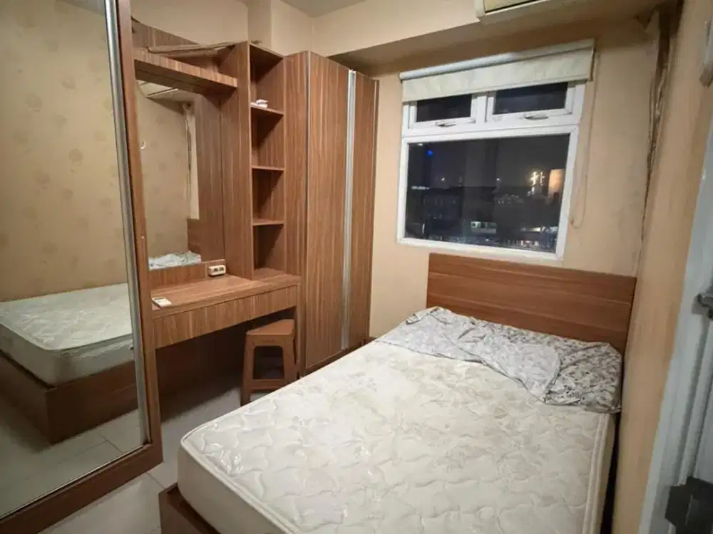 DISEWAKAN UNIT 2BR DI TOWER BOUGENVILLE LANTAI 3 DENGAN CITY VIEW PER TAHUN SUDAH TERMASUK IPL