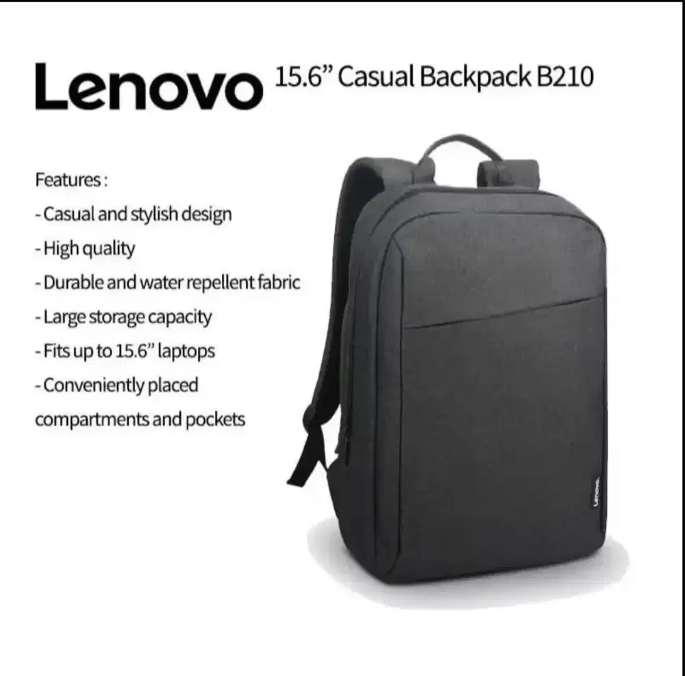 Jual Tas Laptop Lenovo Original Canvas Abu-abu 16 inch