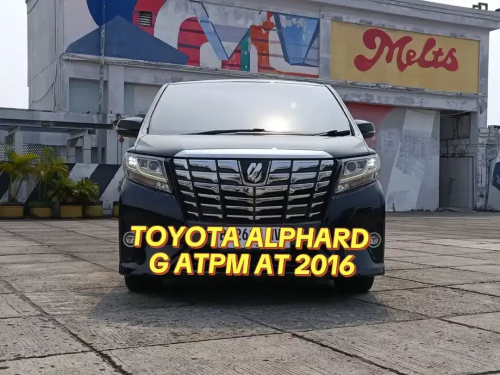 TOYOTA ALPHARD G ATPM 2.4 AT 2016/PAJAK 8-2026/KM65RB