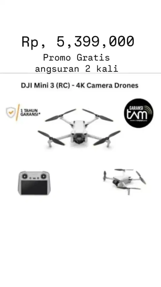 PROMO CASHBACK DRONE DJI MINI 3 RC