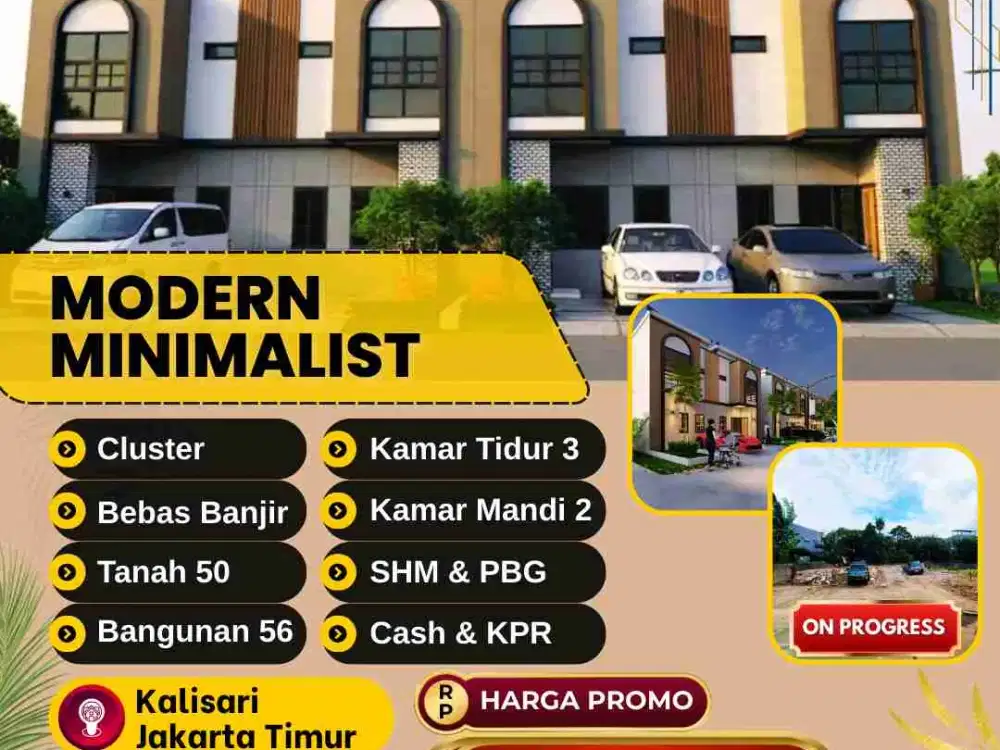 Dijual Rumah Cluster Lokasi Strategis Kalisari Jakarta Timur