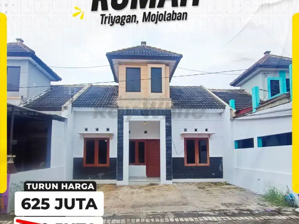 Rumah Cluster 2kamar Siap huni dekat Luwes Triyagan mojolaban Skh