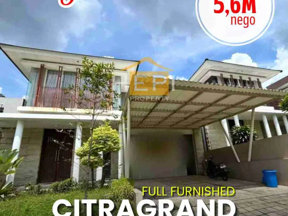 Rumah Mewah Minimalis 2 Lantai Citragrand Tembalang Dijual Full Furnish