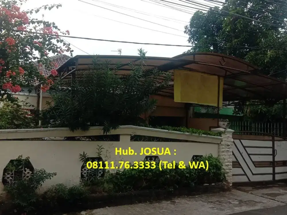 Rumah Polonia Cipinang Cempedak : 1.5 Lt, LT 277 m2, Jual Cepat Murah