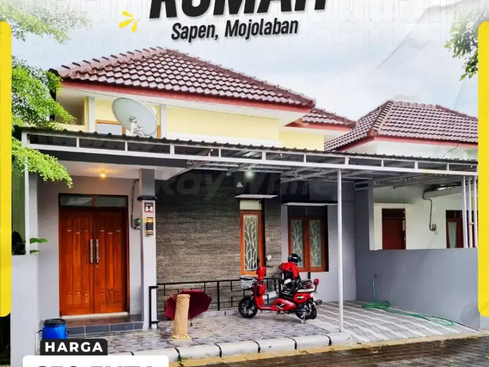 Rumah Cluster 2Kamar Siap huni dekat Pasar jaten, Sapen mojolaban Sukoharjo