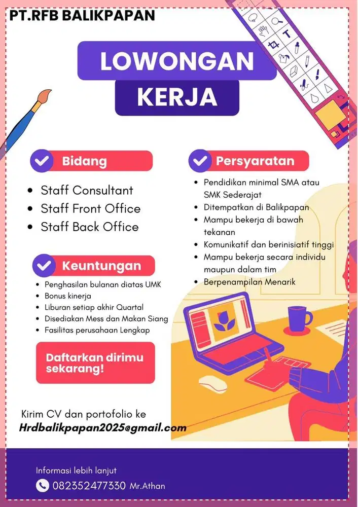 Loker terbaru nih di balikpapan