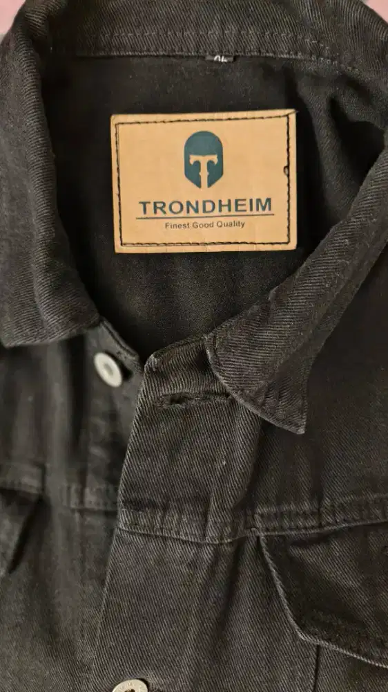 Jaket Jeans Hitam Pria