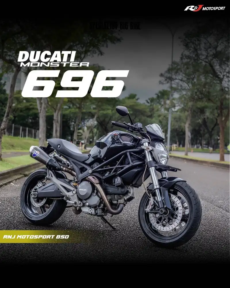 (Full Paper) Ducati Monster 696 Nik 2011 KM 8.000an Knalpot Termignoni