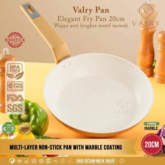 VALRY WAJAN ELEGANT Fry pan anti lengket Frying pan 24/20 CM ALL STOVE